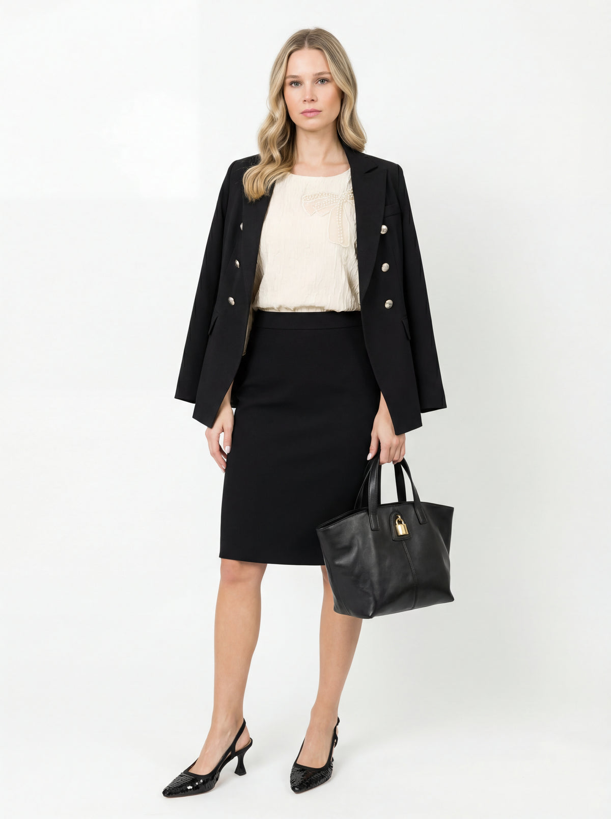 Roberto Festa Black Seque + Woven Top with + Mossaic A line + Jacket + Madison Maison x Joan - 01