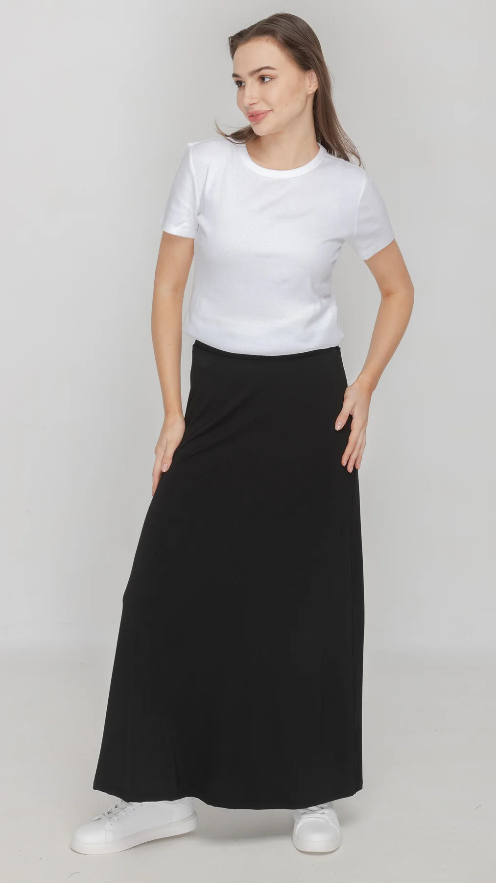 Bamboo Jersey Maxi Skirt
