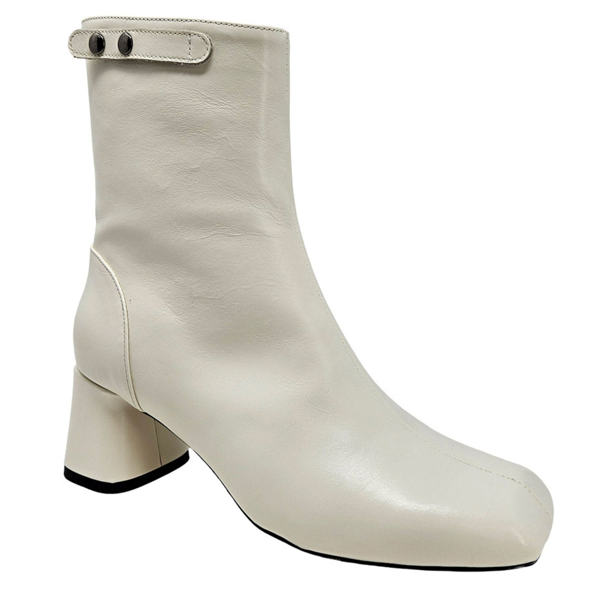 The Keli Off White Ankle Boot