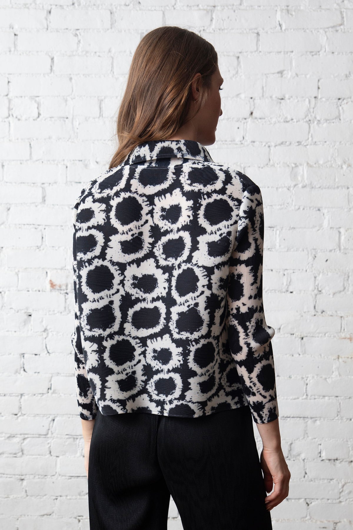 Crinkle Pleated Top