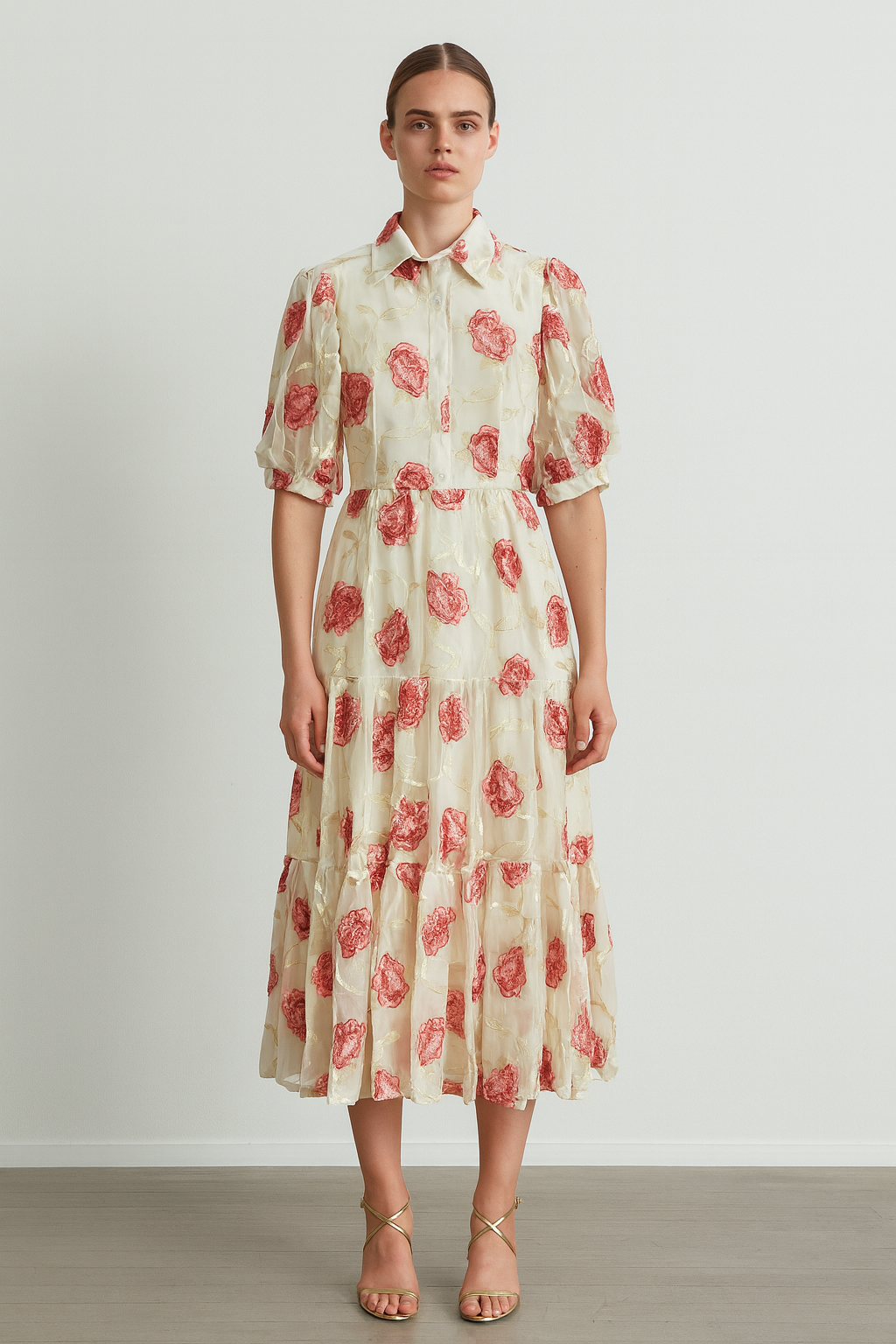 Tiered Midi Dress