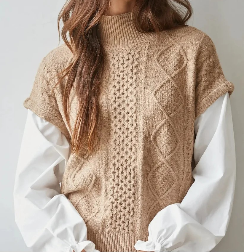Two in One Sweater Blouse