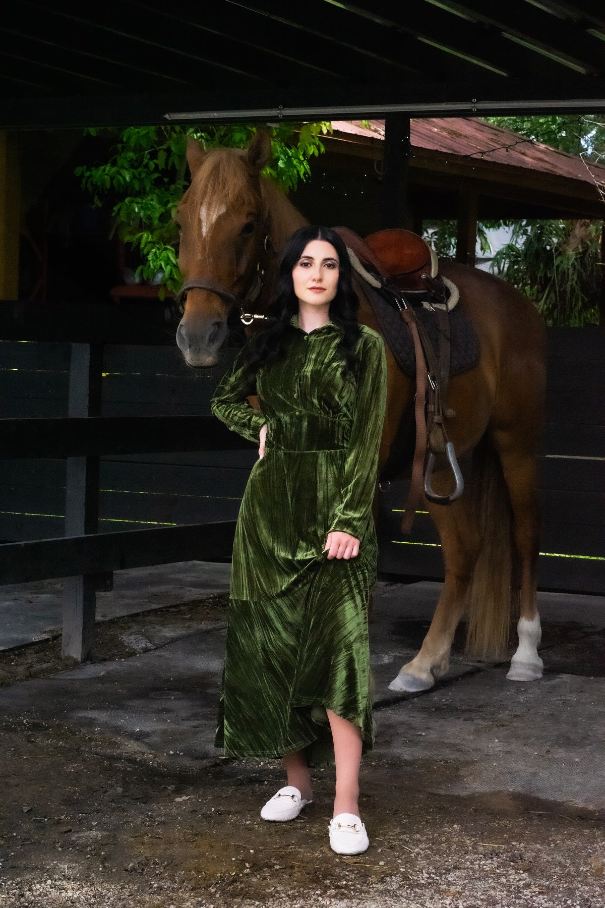 Michal Velvet Dress