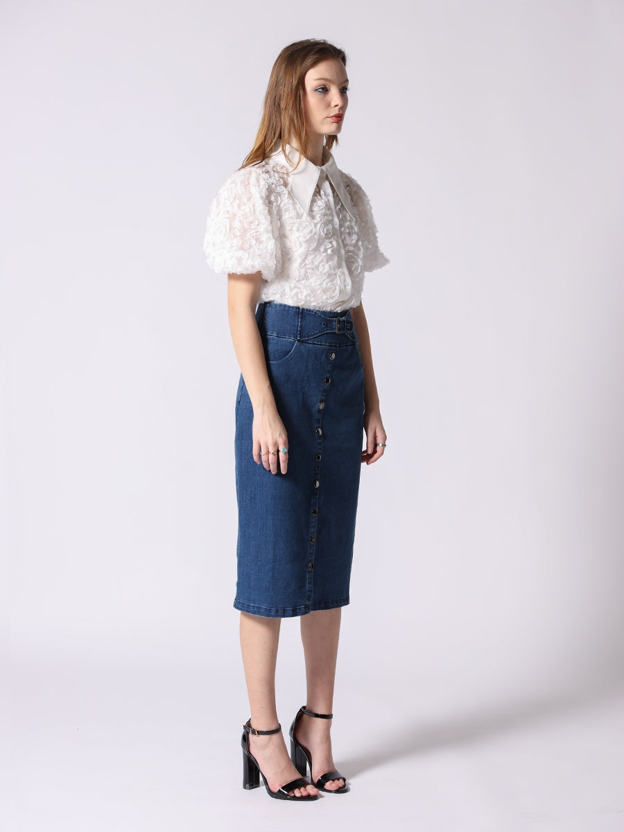 Gracia Mesh Blouse T34126