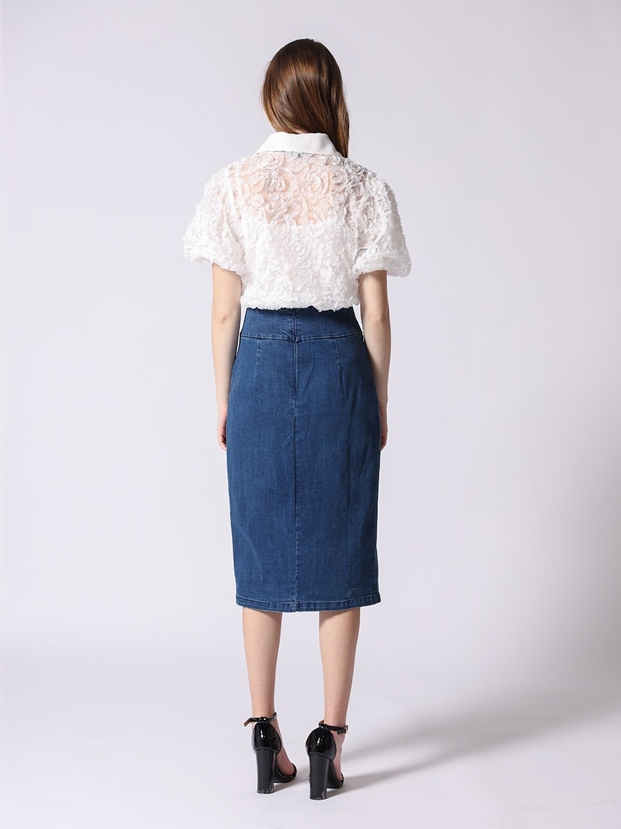 Gracia Mesh Blouse T34126