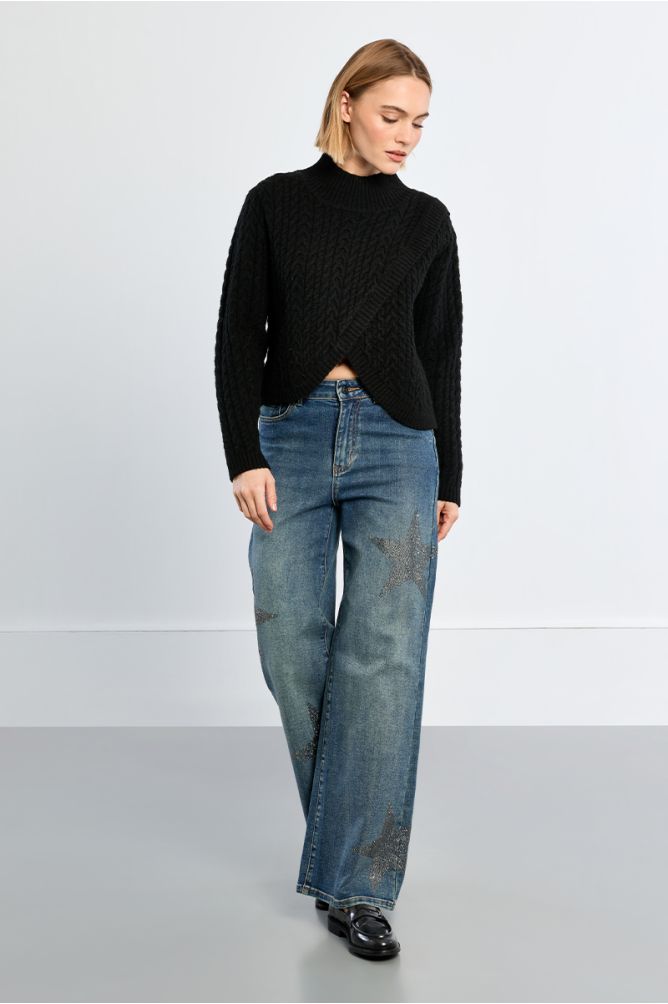 Cable-knit Sweater