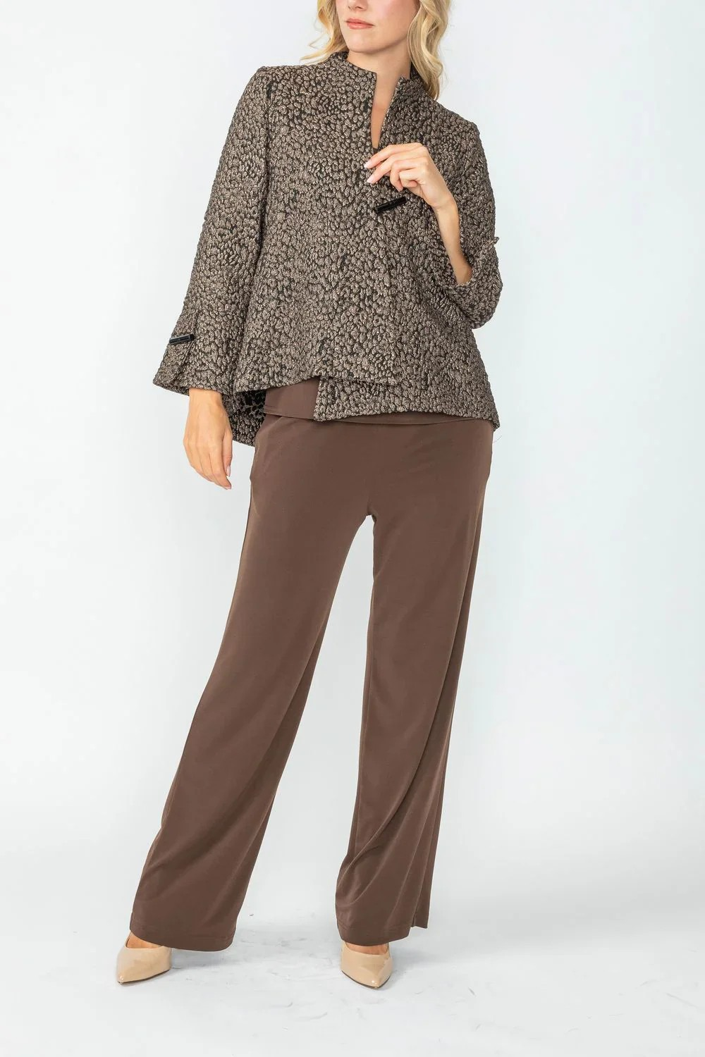 IC COLLECTION 6750J Taupe Jacket