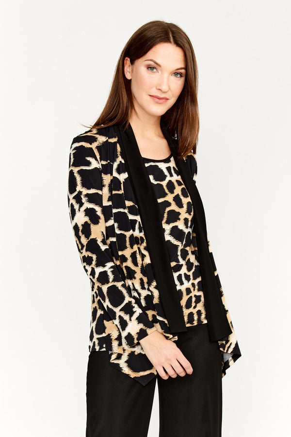 Frank Lyman Animal Print Cardigan 233131