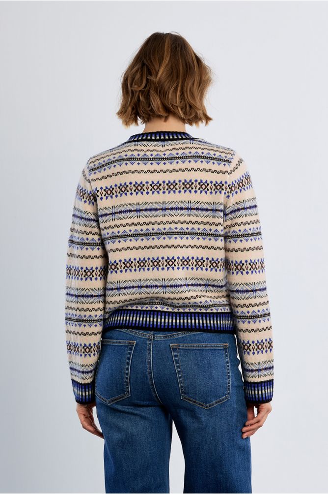 Blue Knitted Cardigan