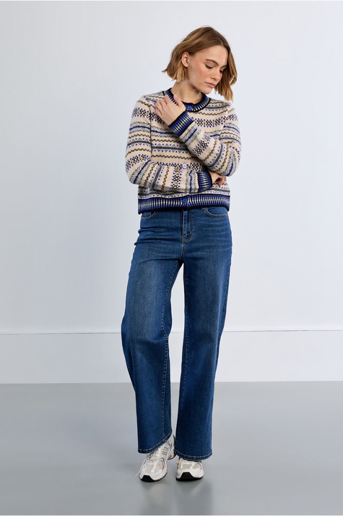 Blue Knitted Cardigan
