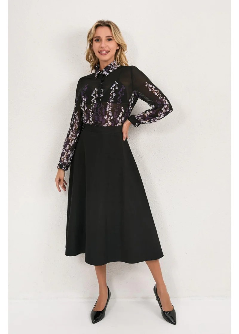 Violet Floral Blouse