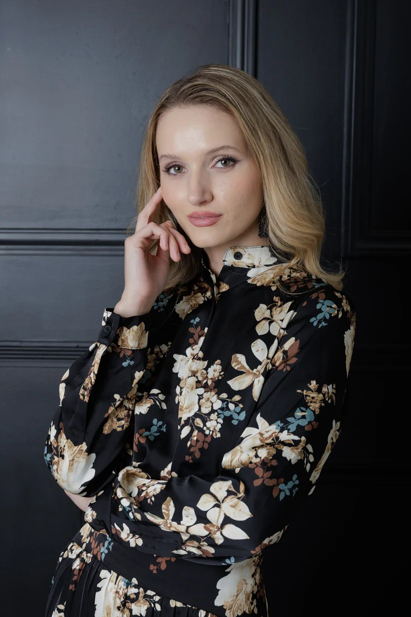 2 piece floral print set
